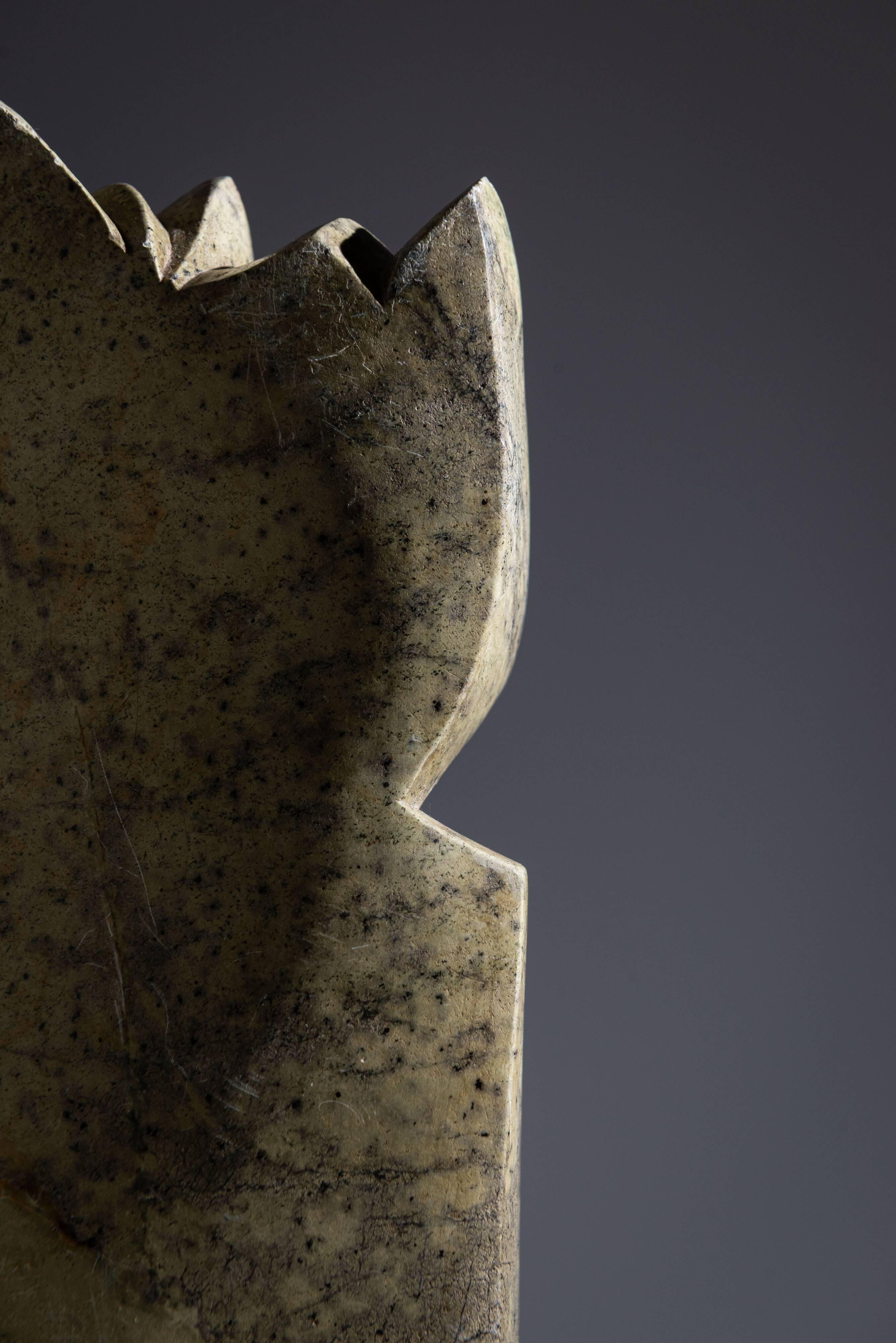 Abstract soapstone bird sculpture