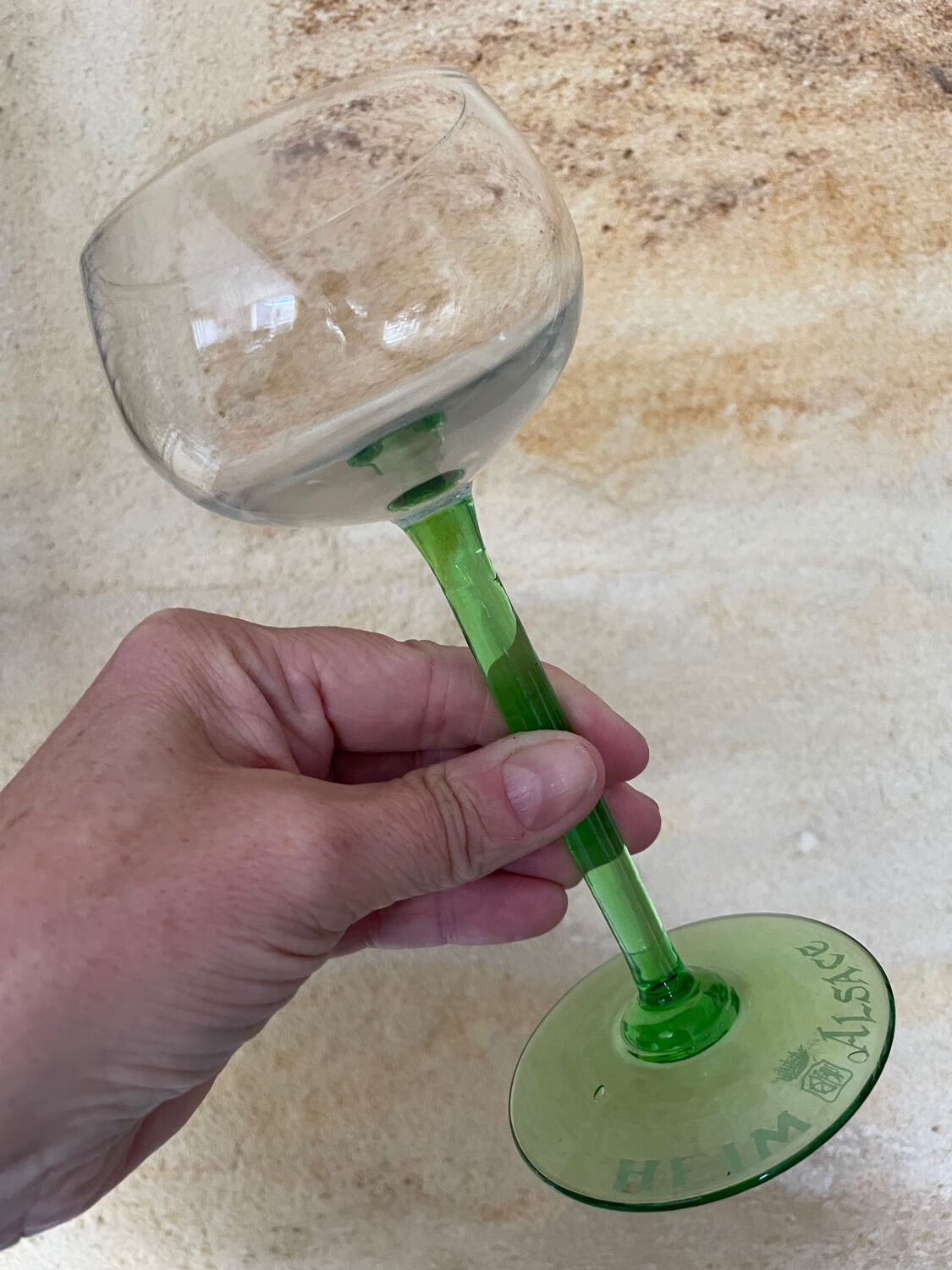 4 white wine glasses from Alsace Heim