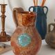 Vase pichet céramique, terracotta, vintage