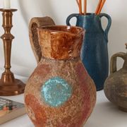 Vase pichet céramique, terracotta, vintage