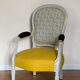 Fauteuil Victoria, style Louis Philippe