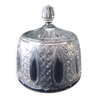 Old molded pressed glass cheese bell