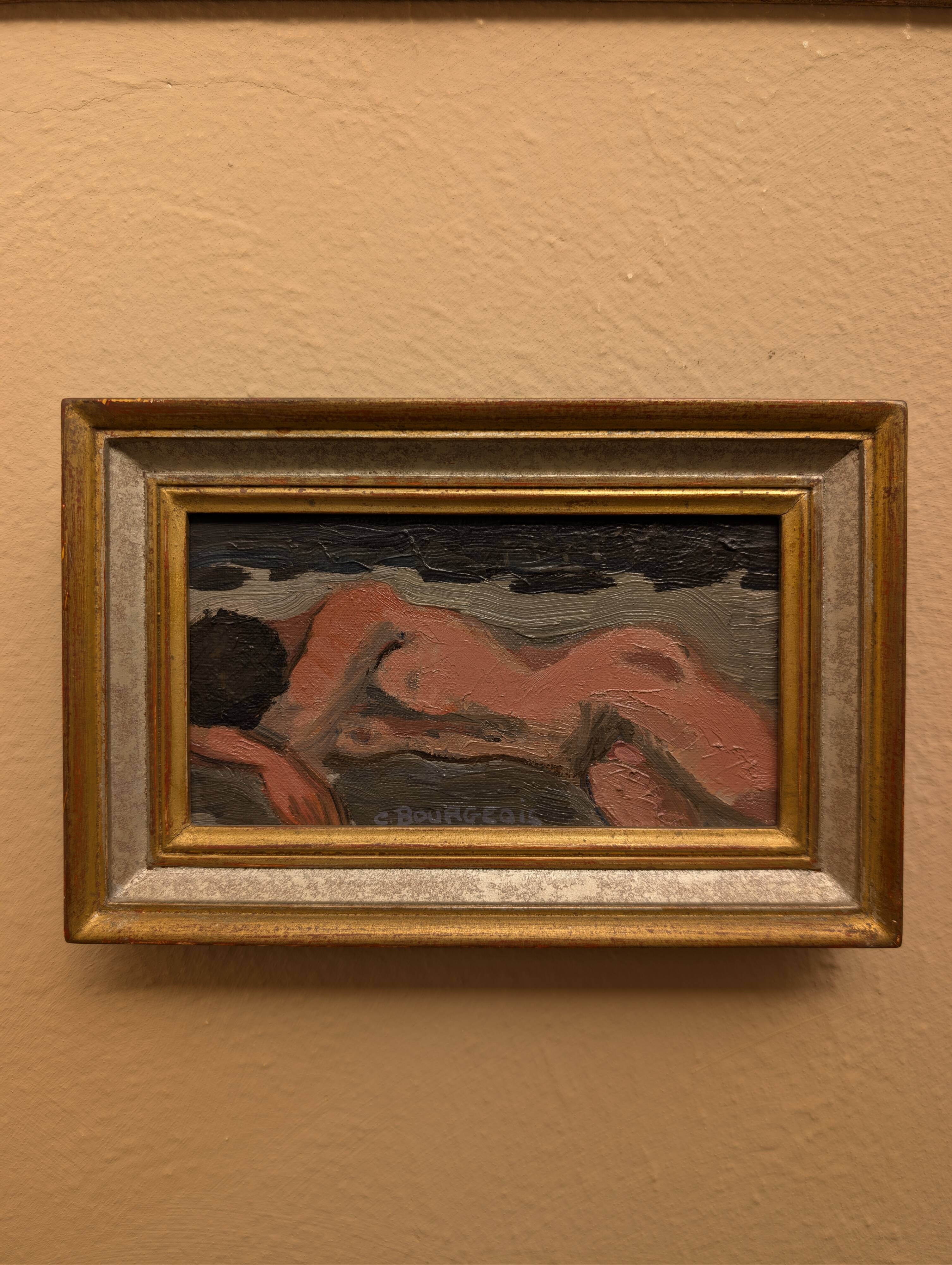 Oil on canvas "Small male nude"