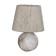Lampe boule albâtre avec abat-jour corde