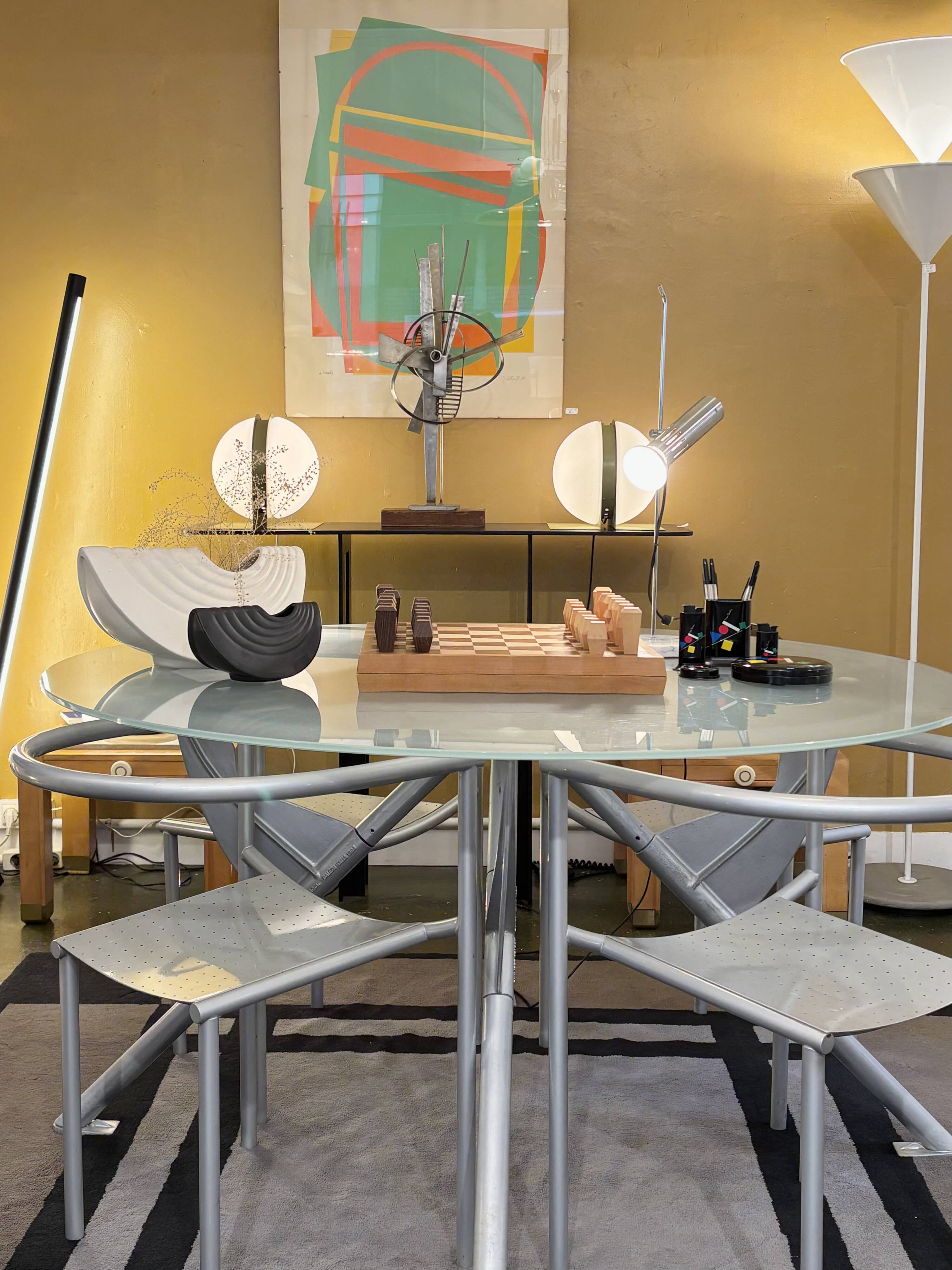 Philippe Starck 4 chairs Von Vogelsang, Driade 1980