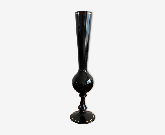 Soliflore en opaline noire