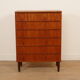 Commode danoise vintage | Teck | 6 tiroirs | 106 cm