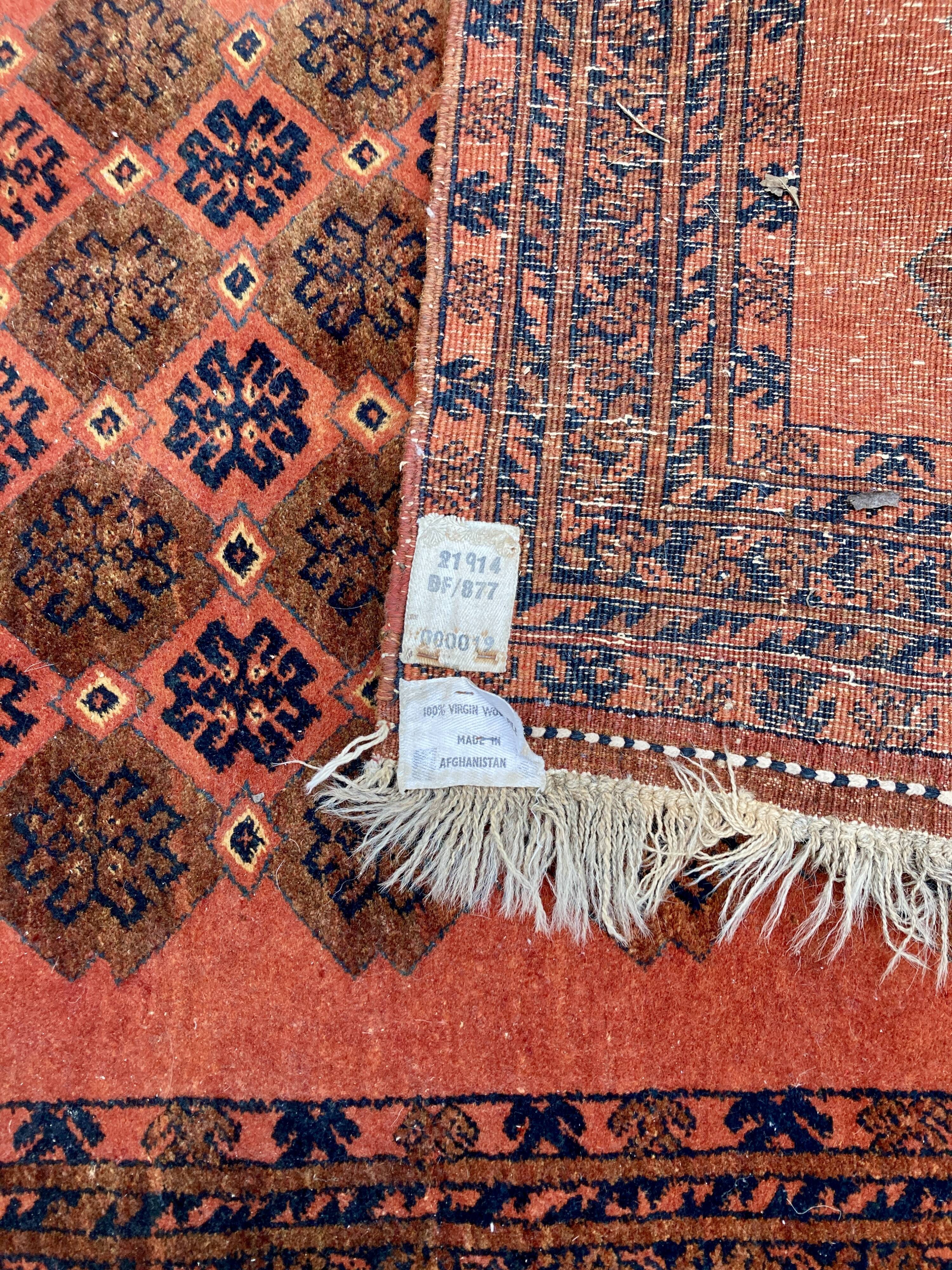 Afghan wool rug - 105 x 165