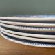 Series of 6 flat plates Iron Earth XIXth