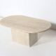 Medium Oval Travertine Coffee Table