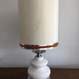 Chrome ceramic lamp 1970