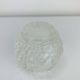 Cut glass candle holder, sphere, snowball style Kosta Boda
