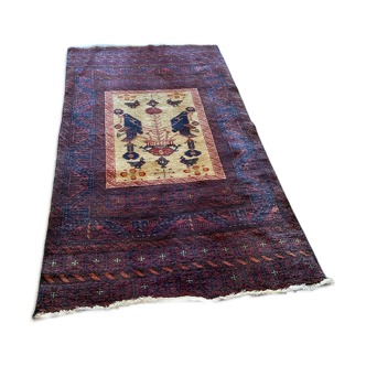 Ancient Persian Baloutche Iran wool rug 182 x 97cm