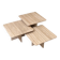 Set of three Italian travertine nesting / side tables, 1970s–1980s