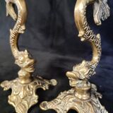 Zoomorphic bronze candle holder