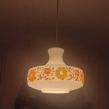 70's opaline pendant light