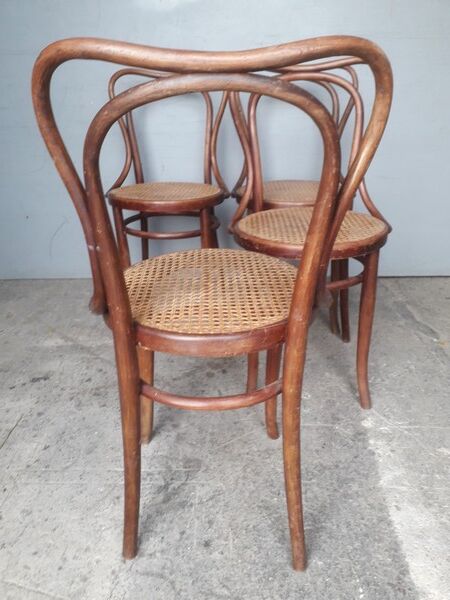 Series 4 chairs cannes bistro by Jacob and Josef KOHN No.55