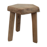Tabouret tripode brutaliste
