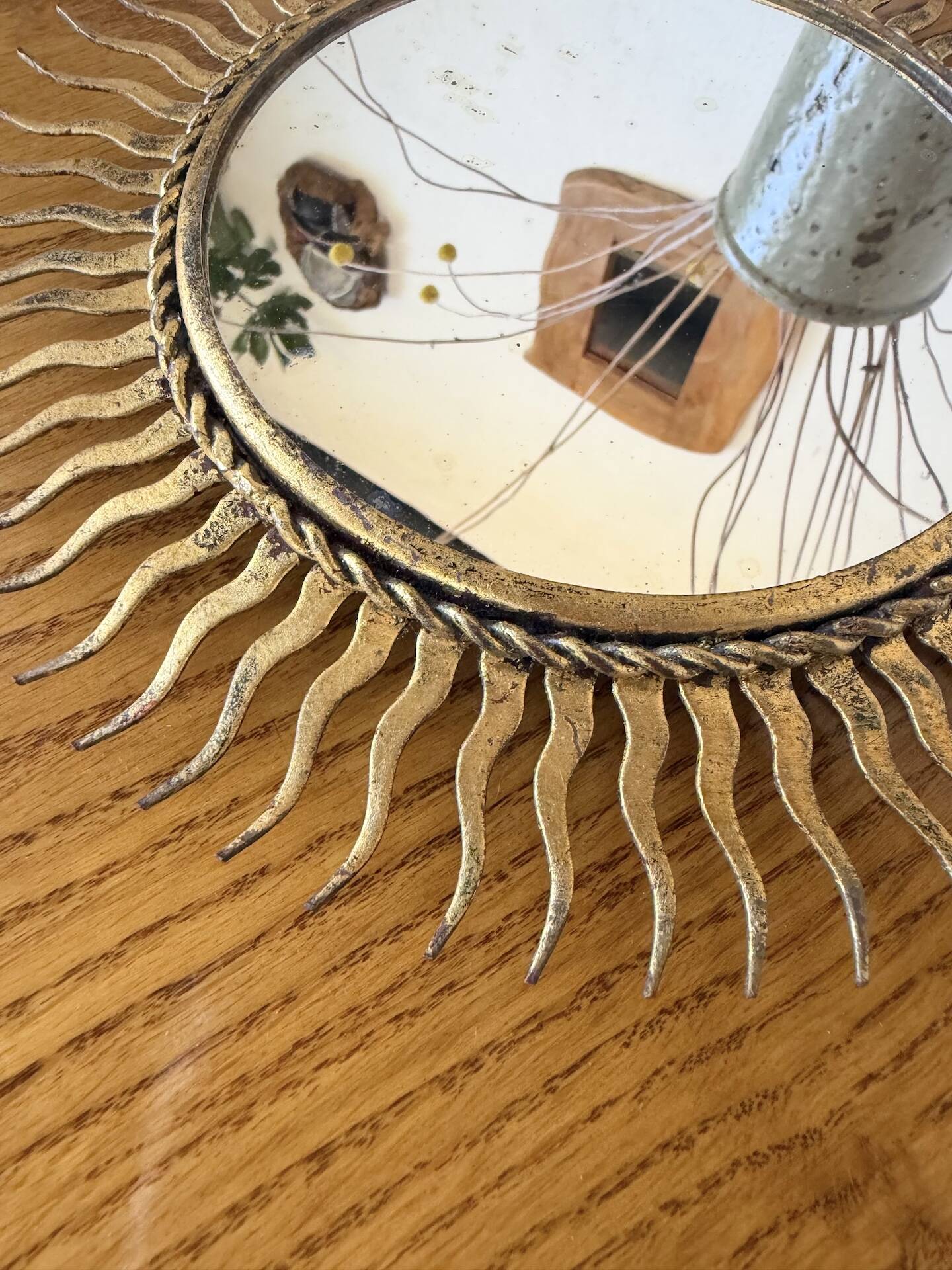 Sun mirror or patinated XS