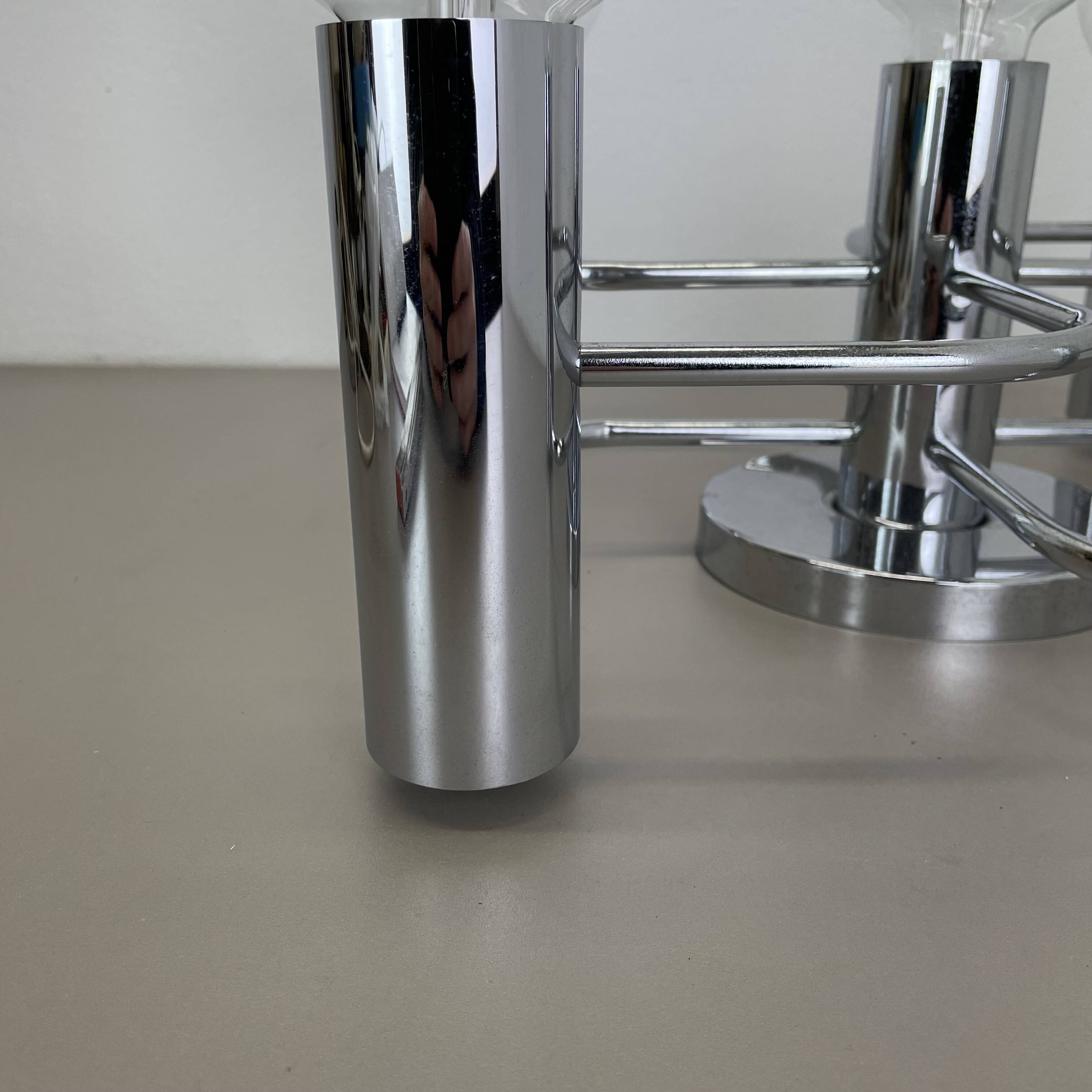 Beautiful 5-light sciolari ceiling light sconces by leola leuchten germany 1970s