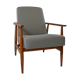 Fauteuil Fox pieds de poule bleu
