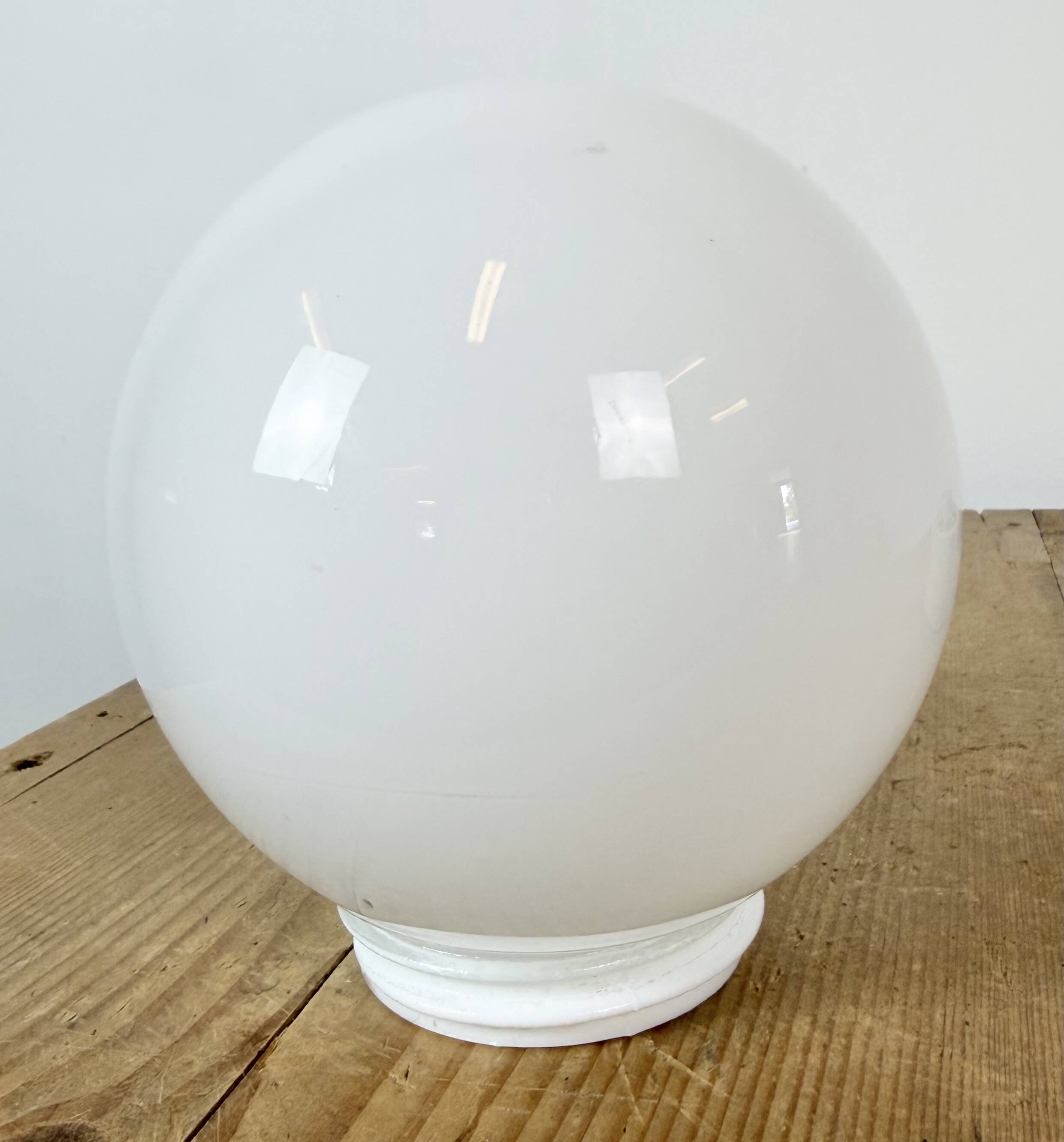 Vintage White Porcelain Ceiling Light, 1970s