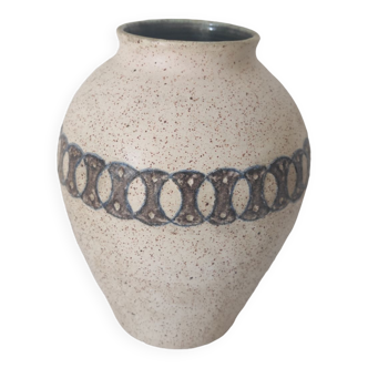 Ceramic vase sign accolay vallauris
