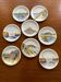 Ceramic plates decorated with Granville Tess