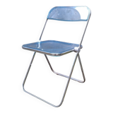 Plia chair in blue plexiglass by Giancarlo Piretti for Castelli