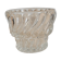 Petit bougeoir en verre moulé