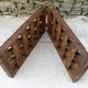 Oak Antique rustic wine bottle champagne bottle  rack for 30 bottles