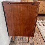 Meuble bar vintage en teck 1960