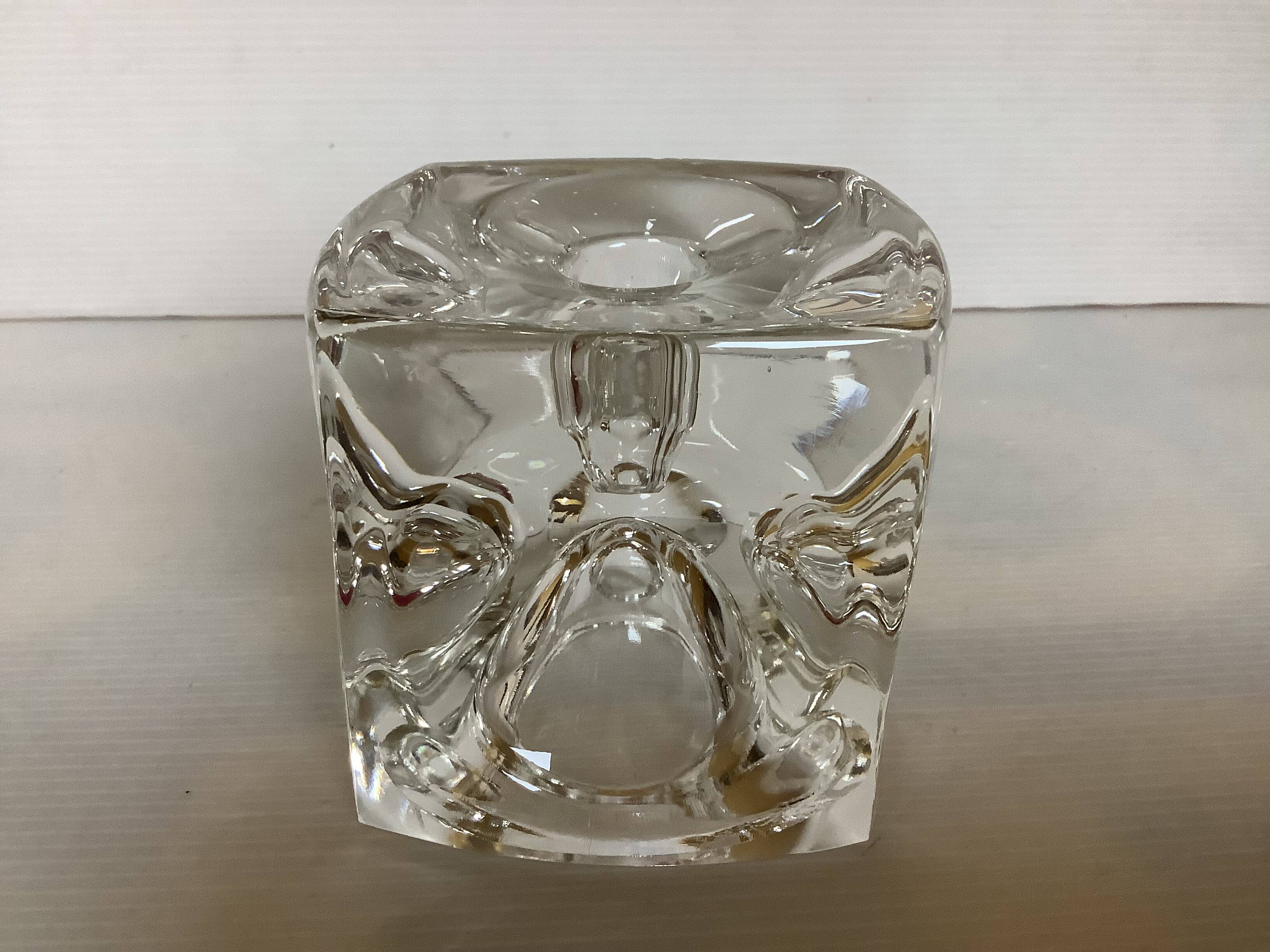 Large candle holder here cube Rudolf Jurnikl Rudolfova