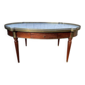 Table basse bouillotte de style Louis XVI à oreilles
