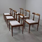 Set of six Alfred Hendrickx Model 500 dining chairs in Rosewood,