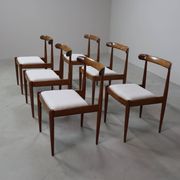 Set of six Alfred Hendrickx Model 500 dining chairs in Rosewood,