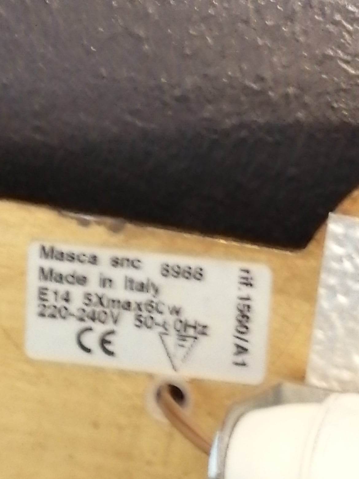 Pair of 70s wall lamps by malka