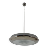 Bauhaus / Functionalist Nickel Chandelier UFO, 1930s, Restored