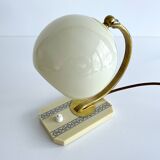 Lampe Art Deco Bakelite Verre Laiton