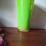 Vase en opaline verte