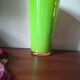 Green opaline vase