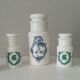 Set of vintage Italian opaline jars