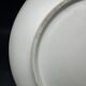 Large decorative dish signed André Baud, diameter 37 cm, enamelled decoration on a deep blue background