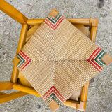 1950s Cruege style straw chairs