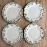 Set of 4 Longwy Bruges plates
