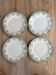 Set of 4 Longwy Bruges plates