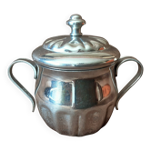 Vintage stainless steel sugar bowl