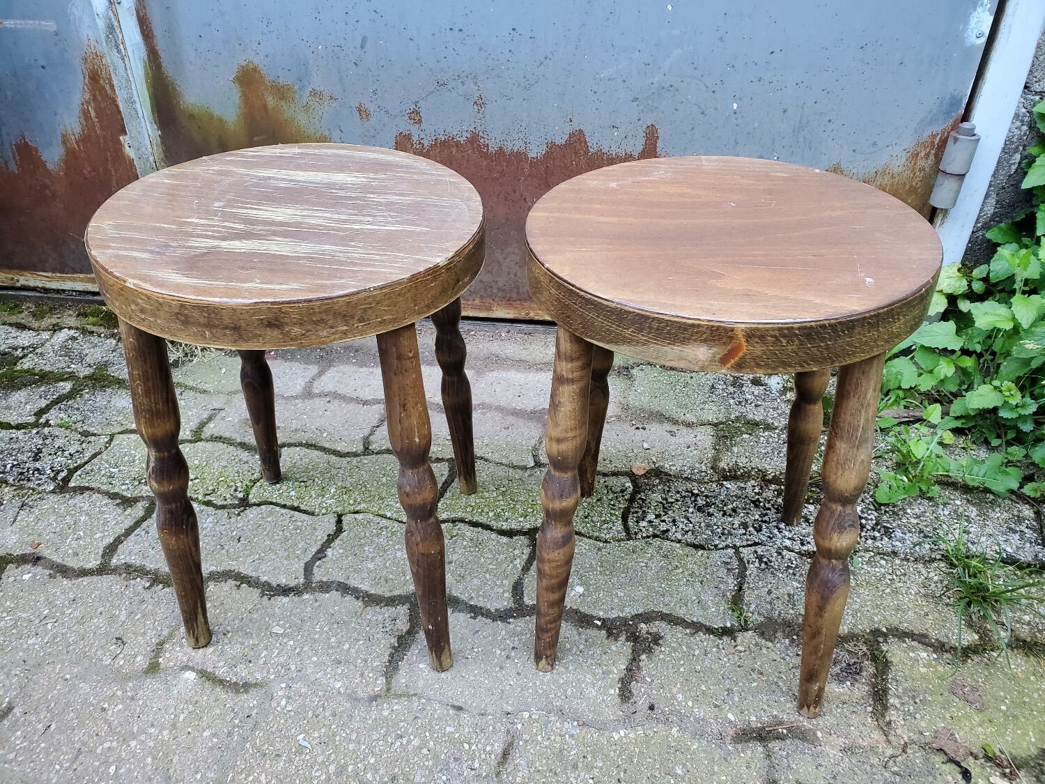 Pair of vintage Baumann stools 80