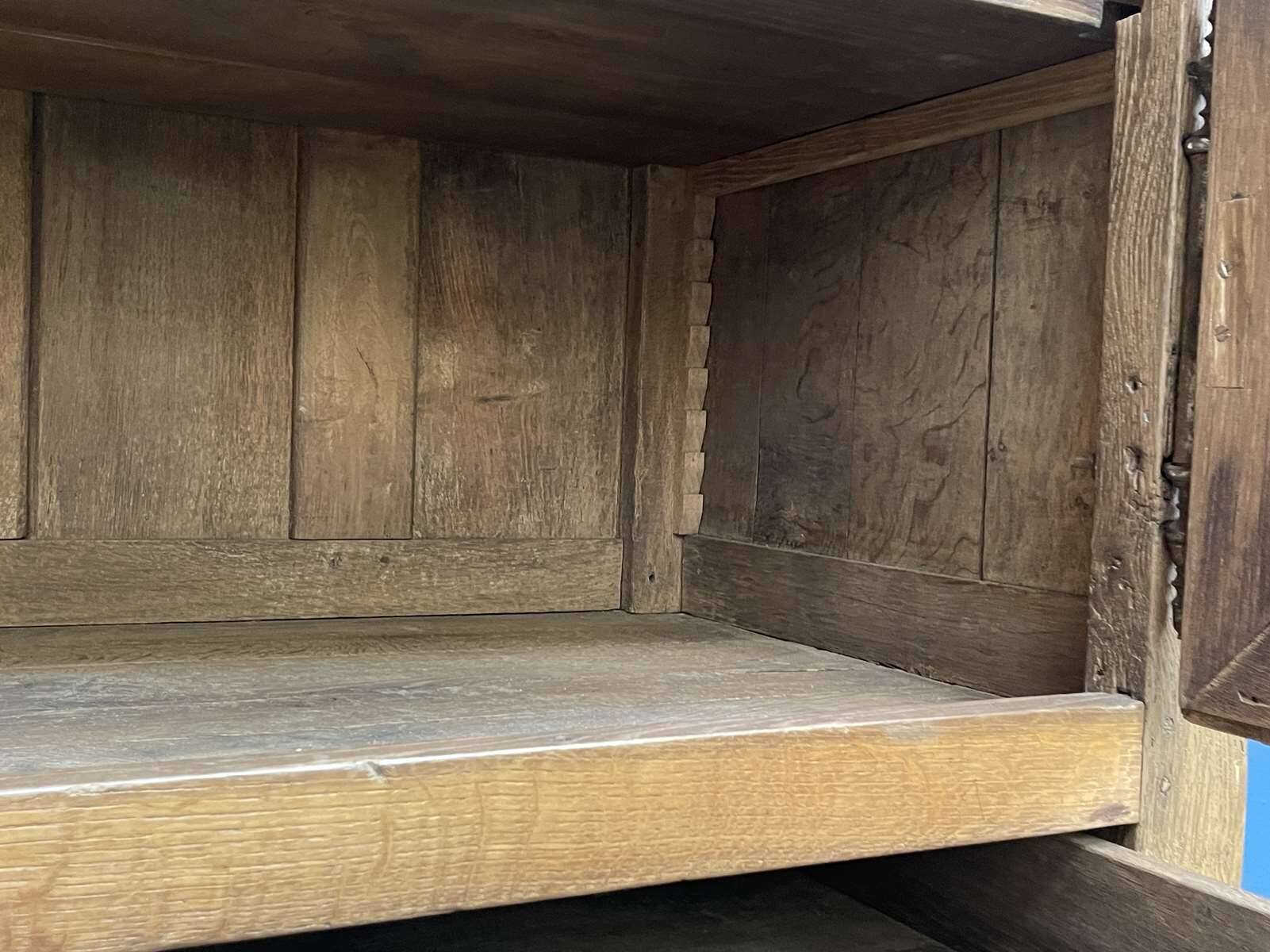 18th-century oak four-door sideboard