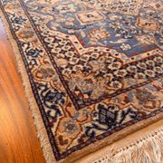 Persian Nain carpet made of wool and silk